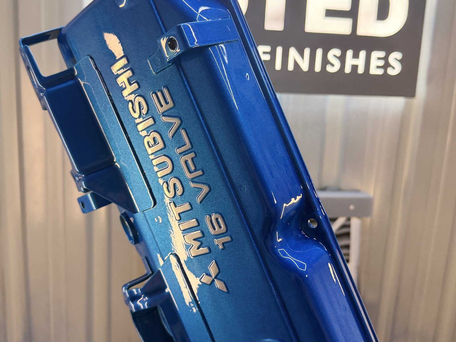 Powder-coated finish